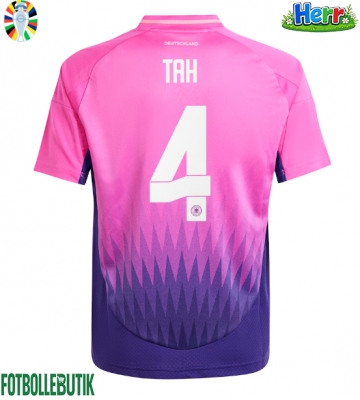 Tyskland Jonathan Tah #4 Bortatröja EM 2024 Kortärmad